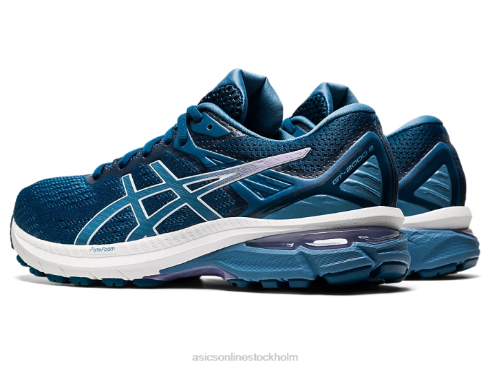 Asics gt-2000 9 bred kvinnor D6D04123 mako blå/grå tandtråd