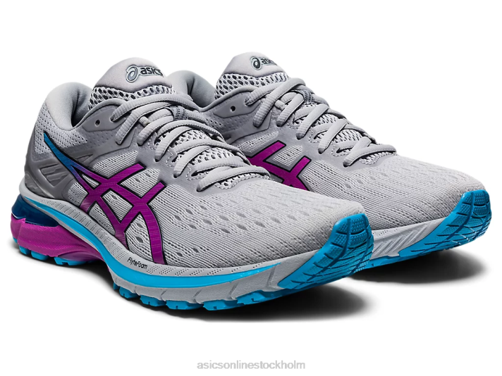 Asics gt-2000 9 kvinnor D6D03913 piemontegrå/digital druva