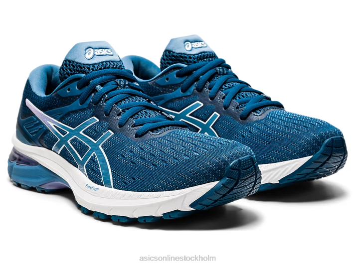 Asics gt-2000 9 smal kvinnor D6D04124 mako blå/grå tandtråd