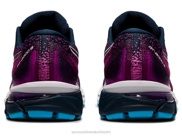 Asics gt-2000 9 stickad kvinnor D6D03737 fransk blå/vit
