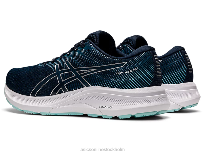 Asics gt-4000 3 bred kvinnor D6D02655 fransk blå/rent silver