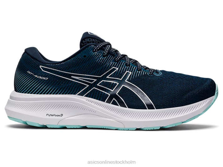 Asics gt-4000 3 kvinnor D6D02658 fransk blå/rent silver