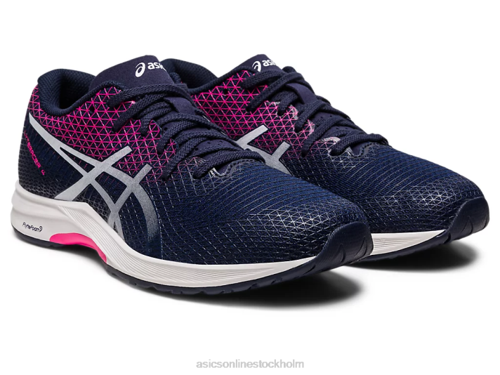Asics lyteracer 4 kvinnor D6D02211 midnatt/vit