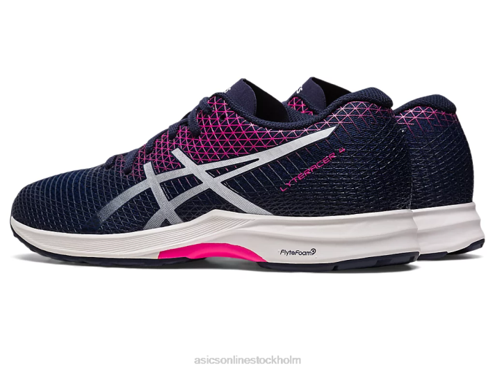 Asics lyteracer 4 kvinnor D6D02211 midnatt/vit