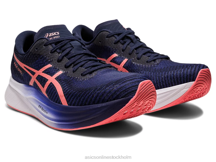 Asics magisk hastighet 2 kvinnor D6D02327 indigoblått/papaya