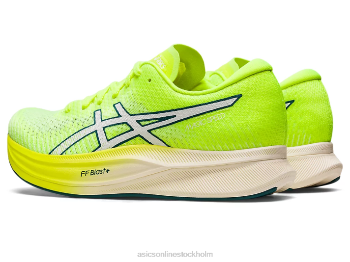 Asics magisk hastighet 2 kvinnor D6D02700 säkerhetsgul/vit