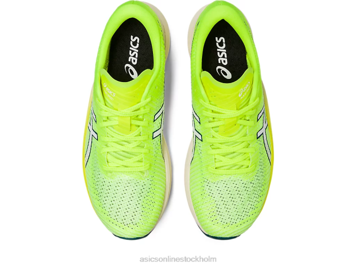 Asics magisk hastighet 2 kvinnor D6D02700 säkerhetsgul/vit