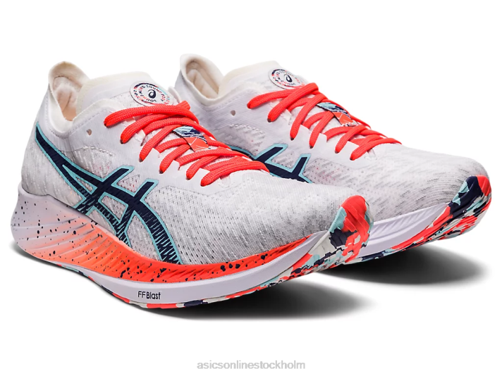 Asics magisk hastighet kvinnor D6D03741 vit/åskblå