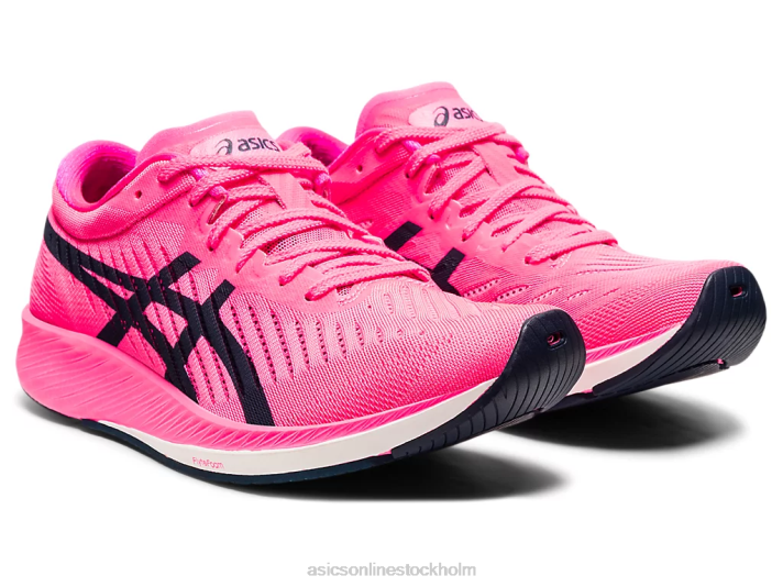 Asics metaracer kvinnor D6D04046 varm rosa/fransk blå