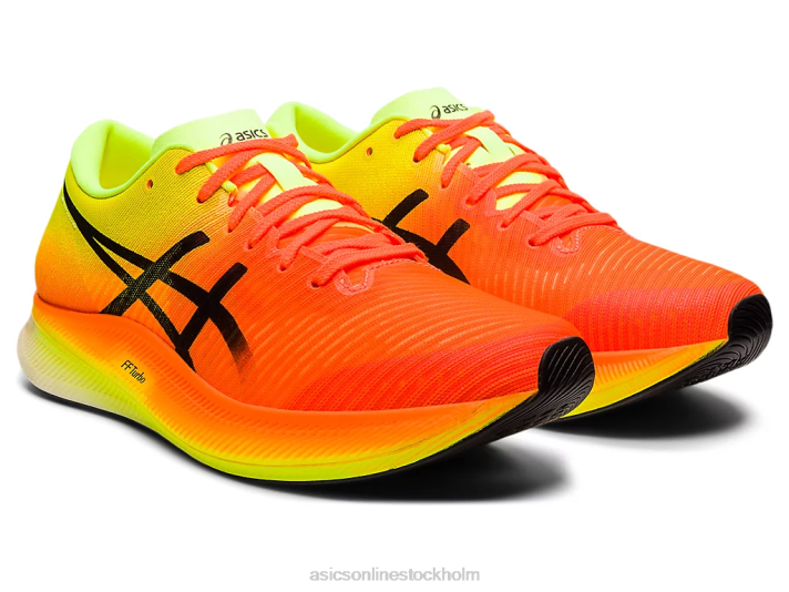Asics metaspeed kant kvinnor D6D02845 chockerande orange/svart