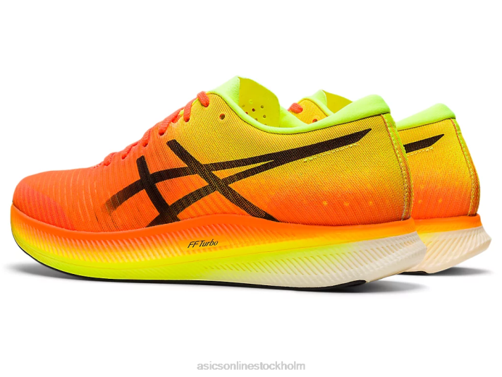 Asics metaspeed kant kvinnor D6D02845 chockerande orange/svart