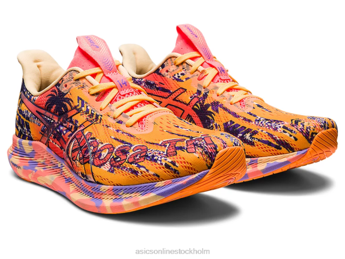 Asics noosa tri 14 kvinnor D6D02383 orange pop/flammande korall
