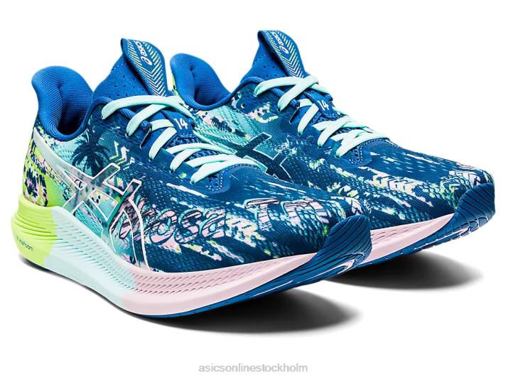 Asics noosa tri 14 kvinnor D6D02976 sjödrev/vit