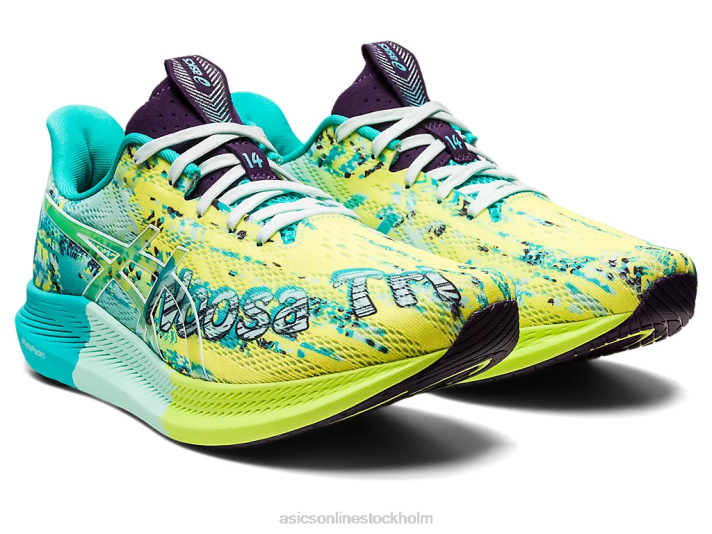 Asics noosa tri 14 kvinnor D6D03118 säkerhetsgult/lugnande hav