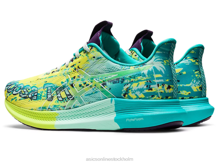 Asics noosa tri 14 kvinnor D6D03118 säkerhetsgult/lugnande hav
