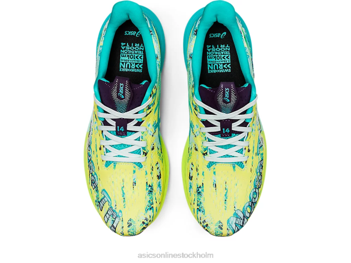 Asics noosa tri 14 kvinnor D6D03118 säkerhetsgult/lugnande hav