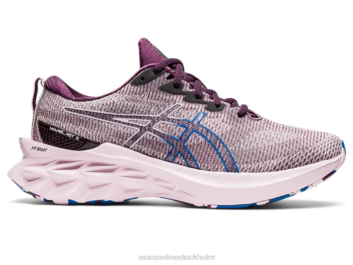 Asics novablast 2 le kvinnor D6D03527 djupt plommon/knappt rosa