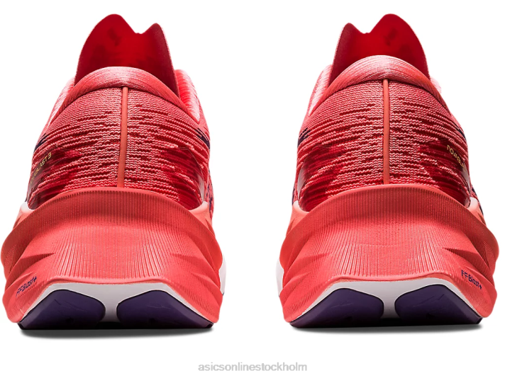 Asics novablast 3 kvinnor D6D02416 papaya/dammig lila