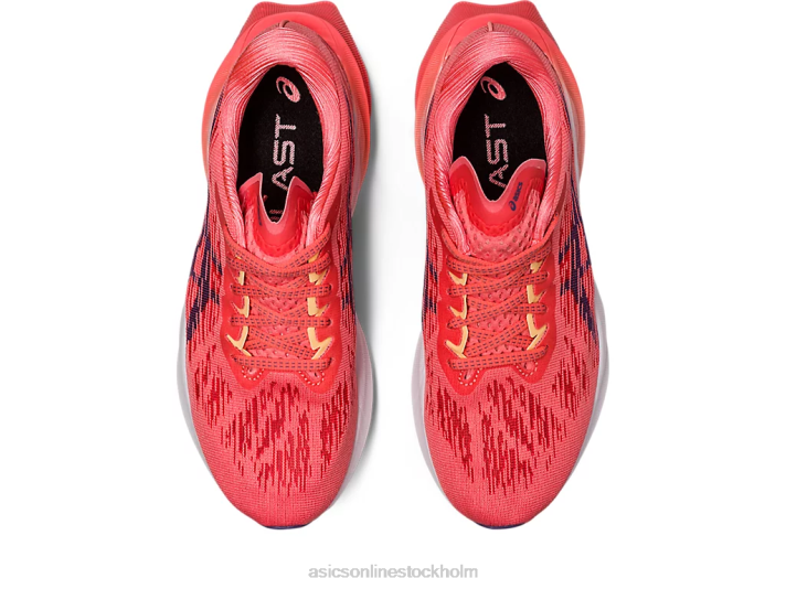 Asics novablast 3 kvinnor D6D02416 papaya/dammig lila