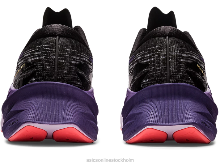 Asics novablast 3 kvinnor D6D02460 svart/dammig lila