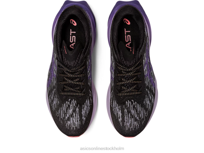 Asics novablast 3 kvinnor D6D02460 svart/dammig lila