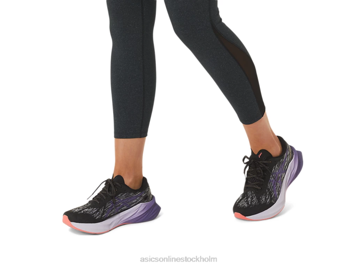 Asics novablast 3 kvinnor D6D02460 svart/dammig lila