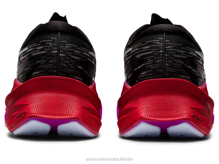 Asics novablast 3 kvinnor D6D02865 svart/mjuk himmel