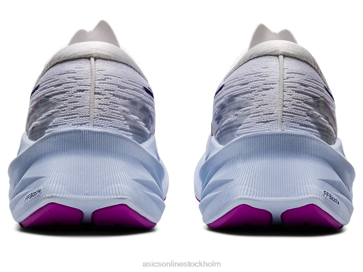 Asics novablast 3 kvinnor D6D02887 vit/dykblå