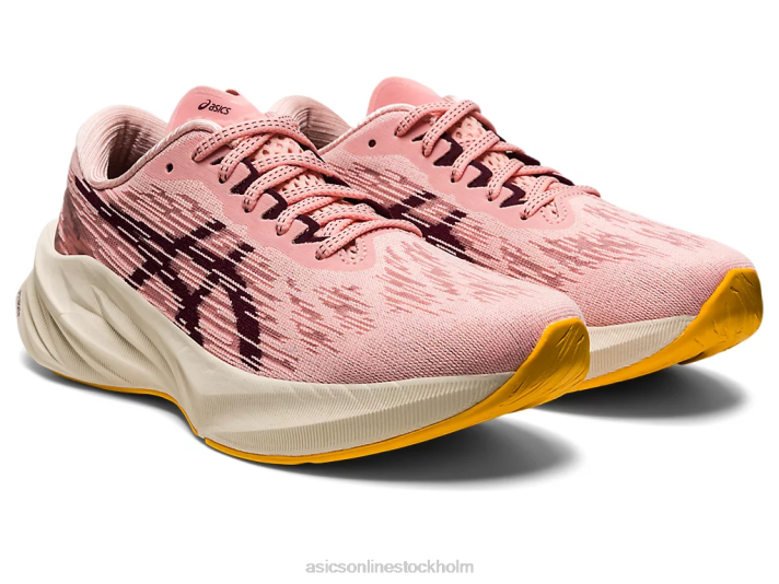 Asics novablast 3 kvinnor D6D02951 frostad ros/djup mars