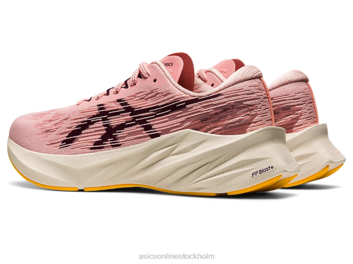Asics novablast 3 kvinnor D6D02951 frostad ros/djup mars