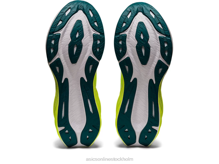 Asics novablast 3 kvinnor D6D02959 säkerhetsgul/vit
