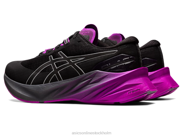 Asics novablast 3 lite-show kvinnor D6D02702 svart/orkidé