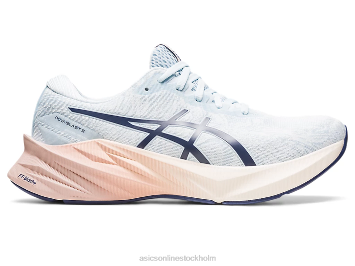 Asics novablast 3 nagino kvinnor D6D02140 himmel/grädde