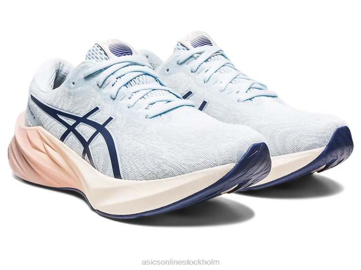 Asics novablast 3 nagino kvinnor D6D02140 himmel/grädde