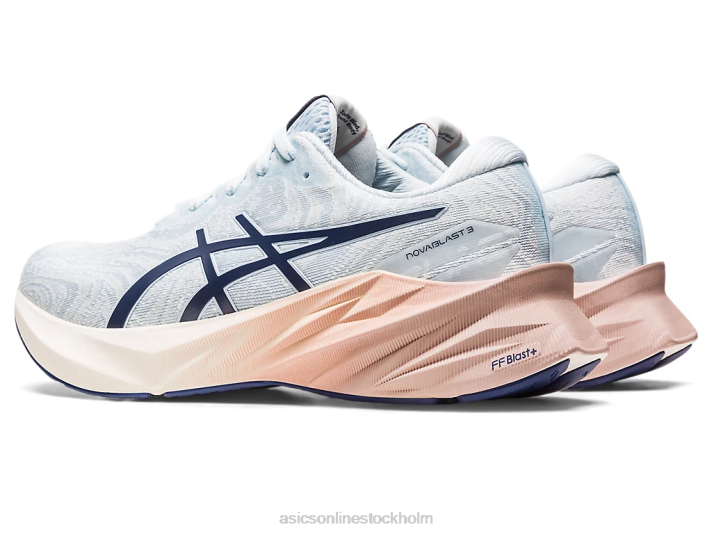Asics novablast 3 nagino kvinnor D6D02140 himmel/grädde