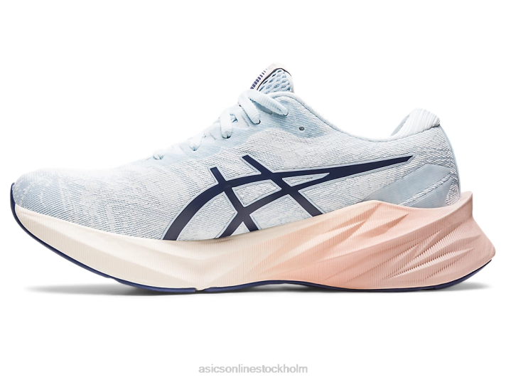 Asics novablast 3 nagino kvinnor D6D02140 himmel/grädde