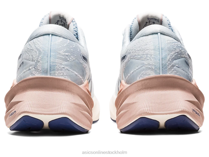 Asics novablast 3 nagino kvinnor D6D02140 himmel/grädde