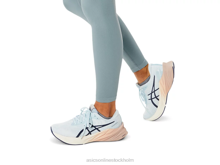 Asics novablast 3 nagino kvinnor D6D02140 himmel/grädde