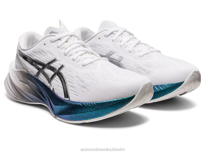 Asics novablast 3 platina kvinnor D6D02897 vit/rent silver