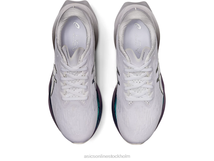 Asics novablast 3 platina kvinnor D6D02897 vit/rent silver