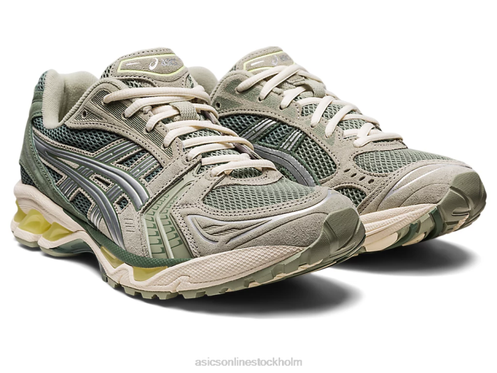 Asics gel-kayano 14 kvinnor D6D0625 olivgrå/rent silver