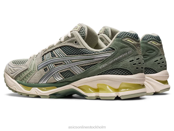 Asics gel-kayano 14 kvinnor D6D0625 olivgrå/rent silver