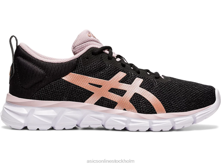 Asics gel-kvantlyt kvinnor D6D03169 svart/rosa guld