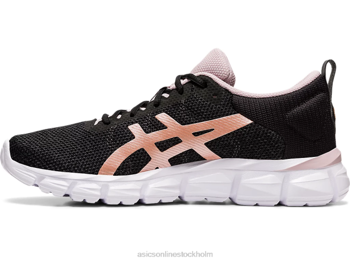 Asics gel-kvantlyt kvinnor D6D03169 svart/rosa guld