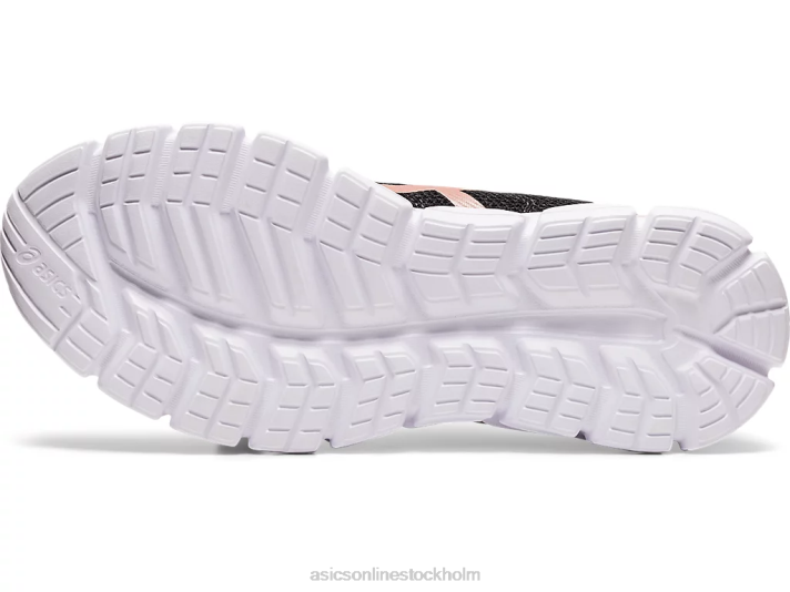 Asics gel-kvantlyt kvinnor D6D03169 svart/rosa guld