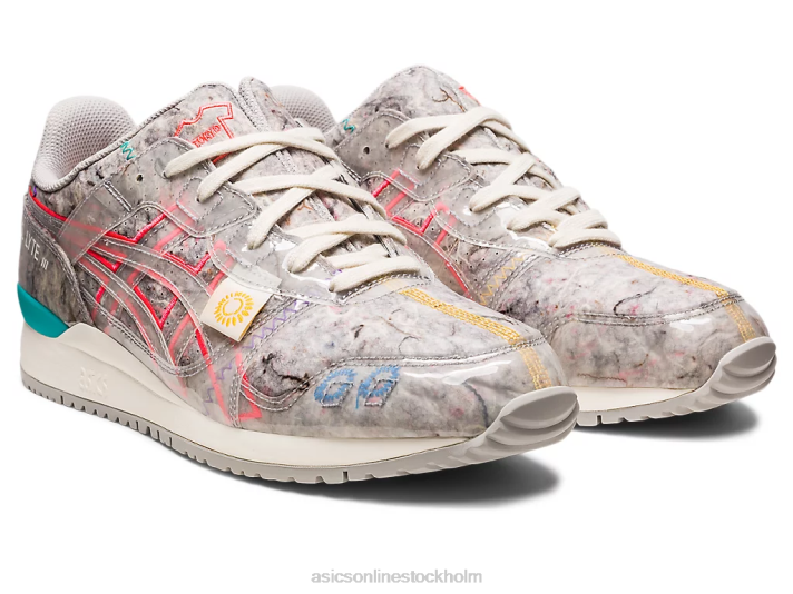 Asics gel-lyte iii och återvunnen filt kvinnor D6D0212 ostrongrå/divarosa