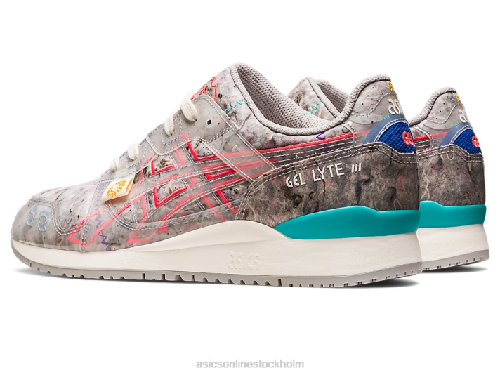 Asics gel-lyte iii och återvunnen filt kvinnor D6D0212 ostrongrå/divarosa