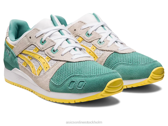 Asics gel-lyte iii og kvinnor D6D0219 salvia/banankräm