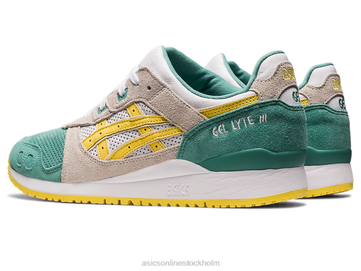 Asics gel-lyte iii og kvinnor D6D0219 salvia/banankräm