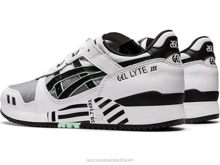 Asics gel-lyte iii og kvinnor D6D04169 vit svart